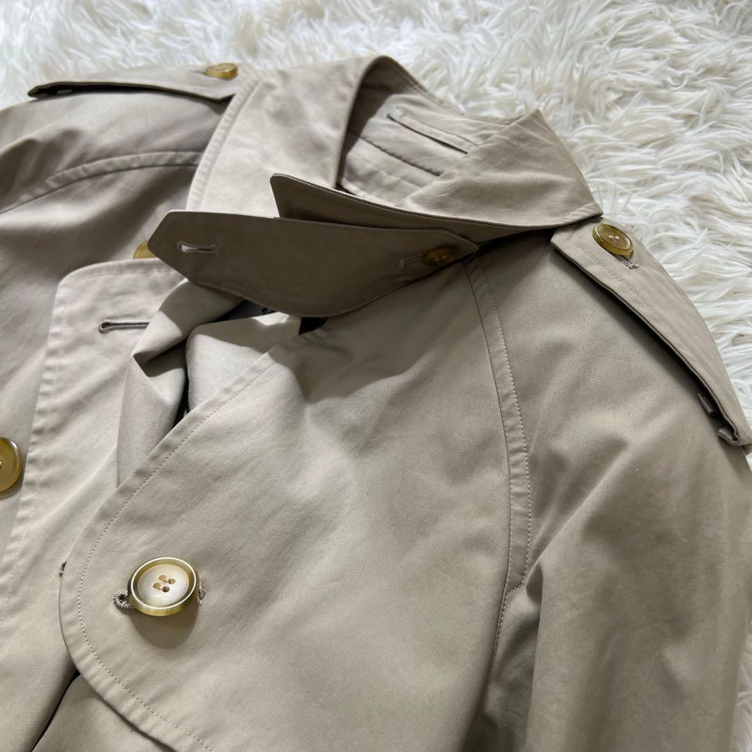 バーバリー ライナー トレンチコート ノバチェック ロング ベージュ　S