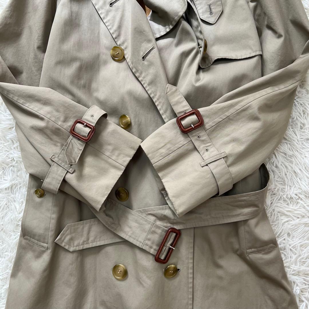 バーバリー ライナー トレンチコート ノバチェック ロング ベージュ　S