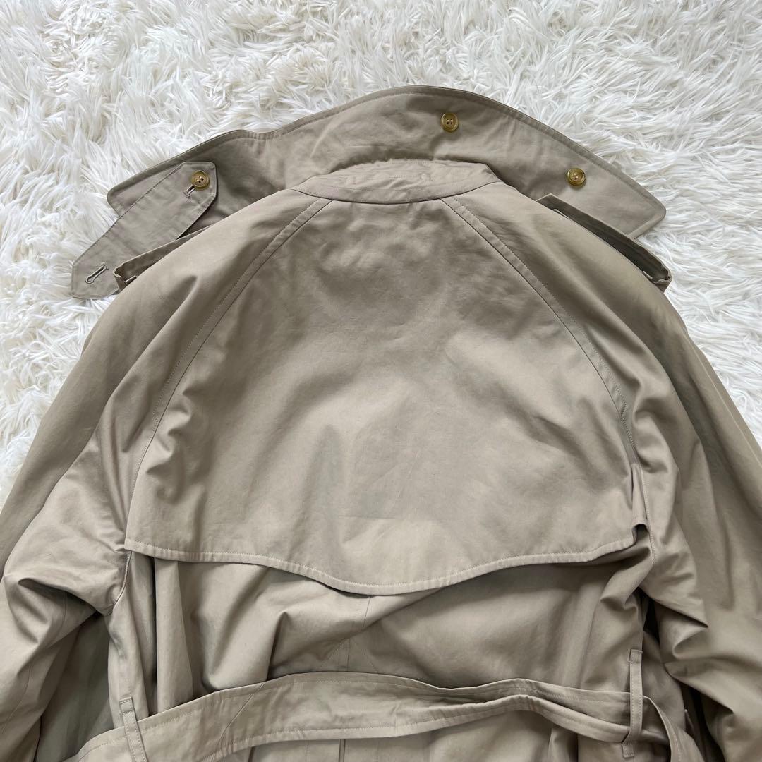 バーバリー ライナー トレンチコート ノバチェック ロング ベージュ　S