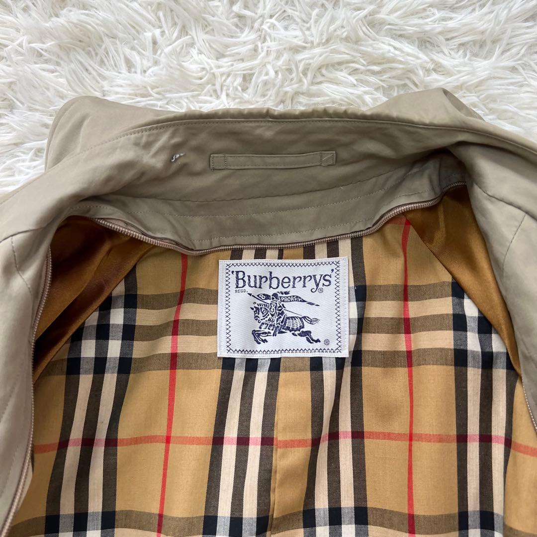 バーバリー ライナー トレンチコート ノバチェック ロング ベージュ　S