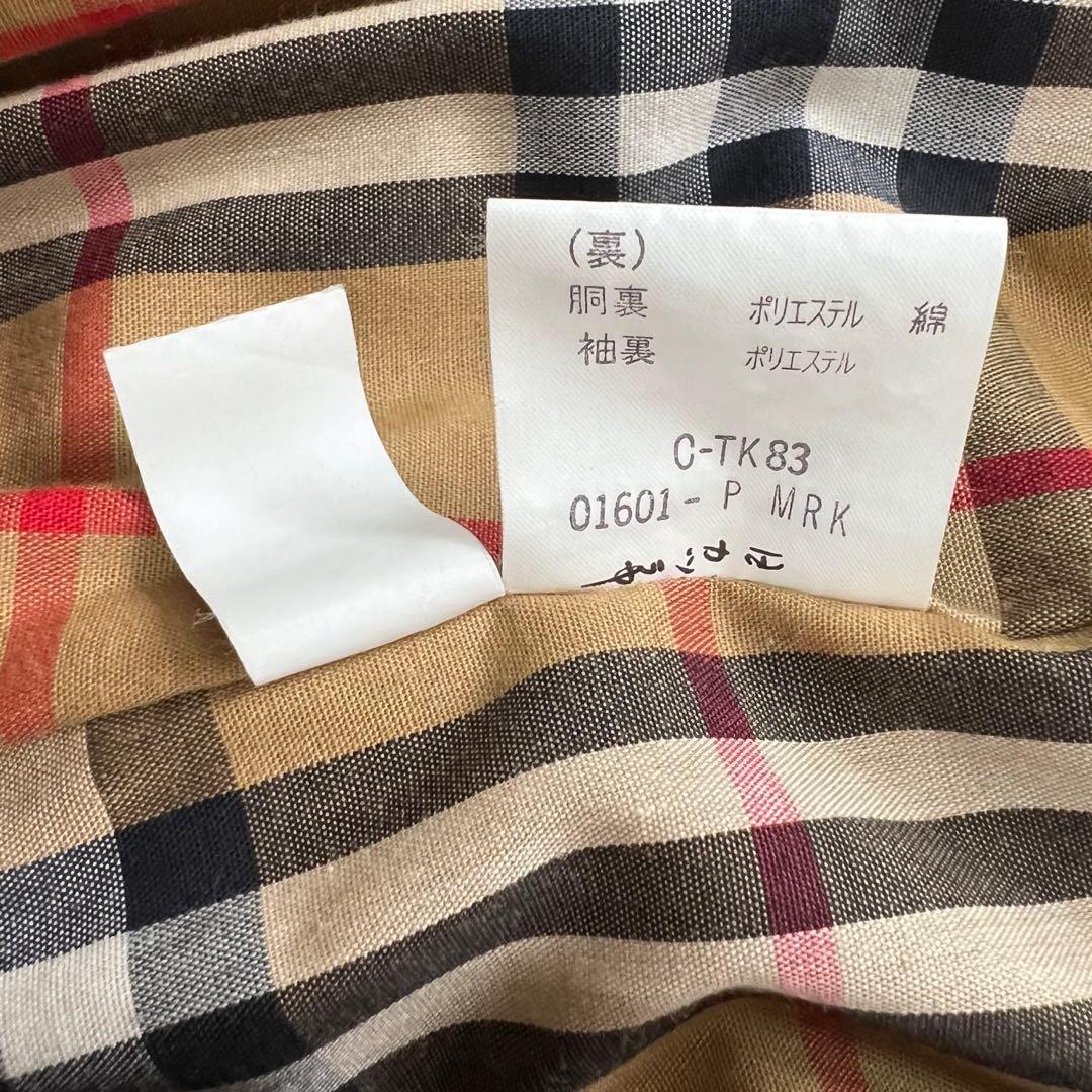 バーバリー ライナー トレンチコート ノバチェック ロング ベージュ　S