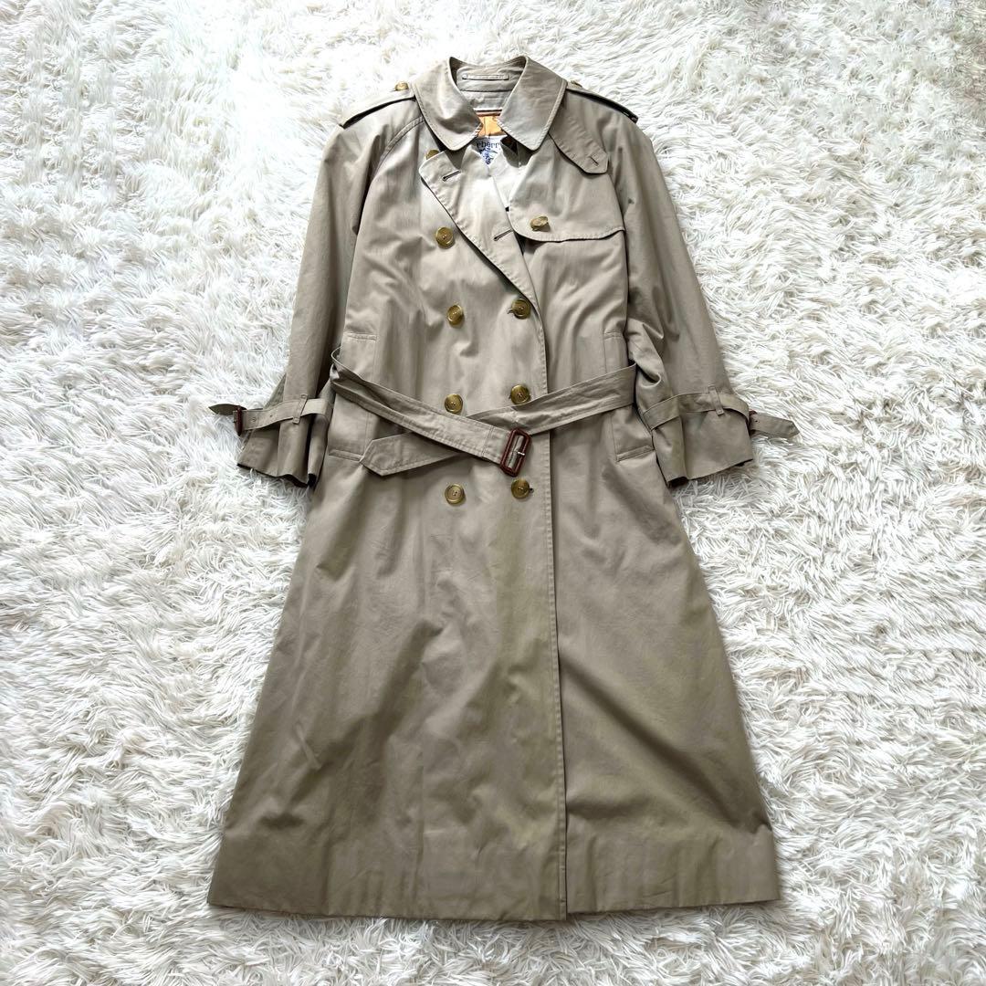 バーバリー ライナー トレンチコート ノバチェック ロング ベージュ　S
