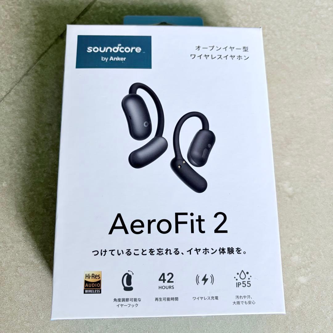 ピカチュウ好きSoundcore AeroFit 2 ミッドナイトブラック