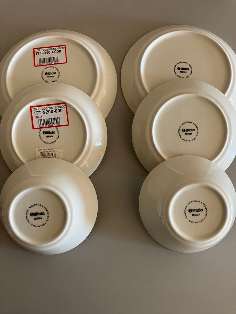 イッタラ　ティーマ　15㎝ボウル　17㎝皿　21㎝皿