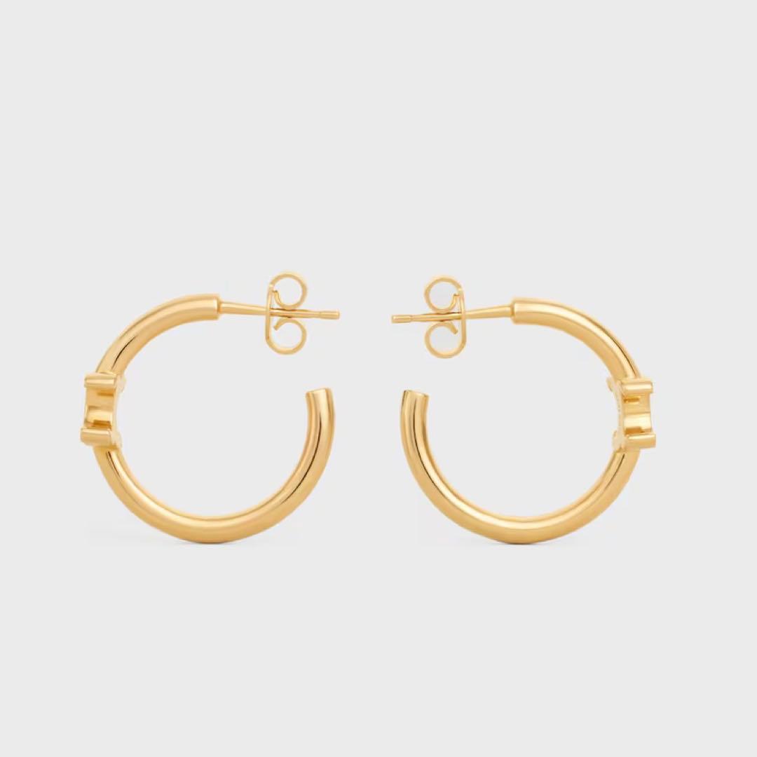 トリオンフ アシンメトリックフープ / ゴールドフィニッシュブラス