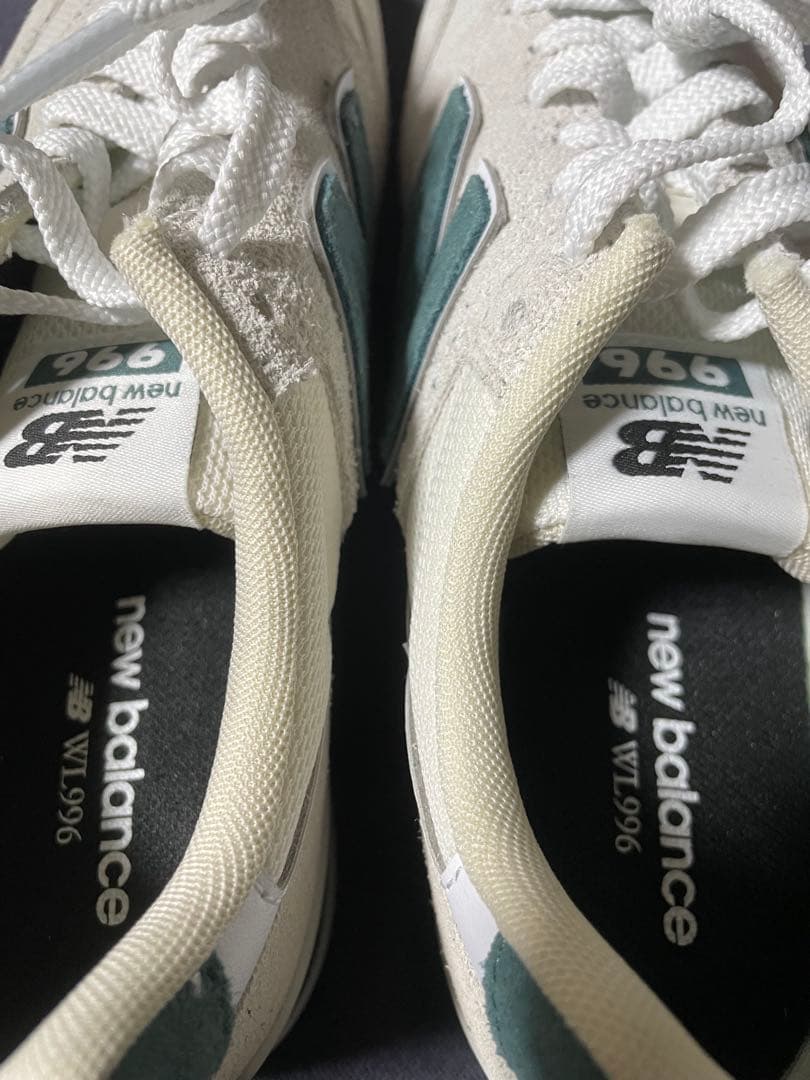New Balance ニューバランス グレー/グリーン WL996SK2 D