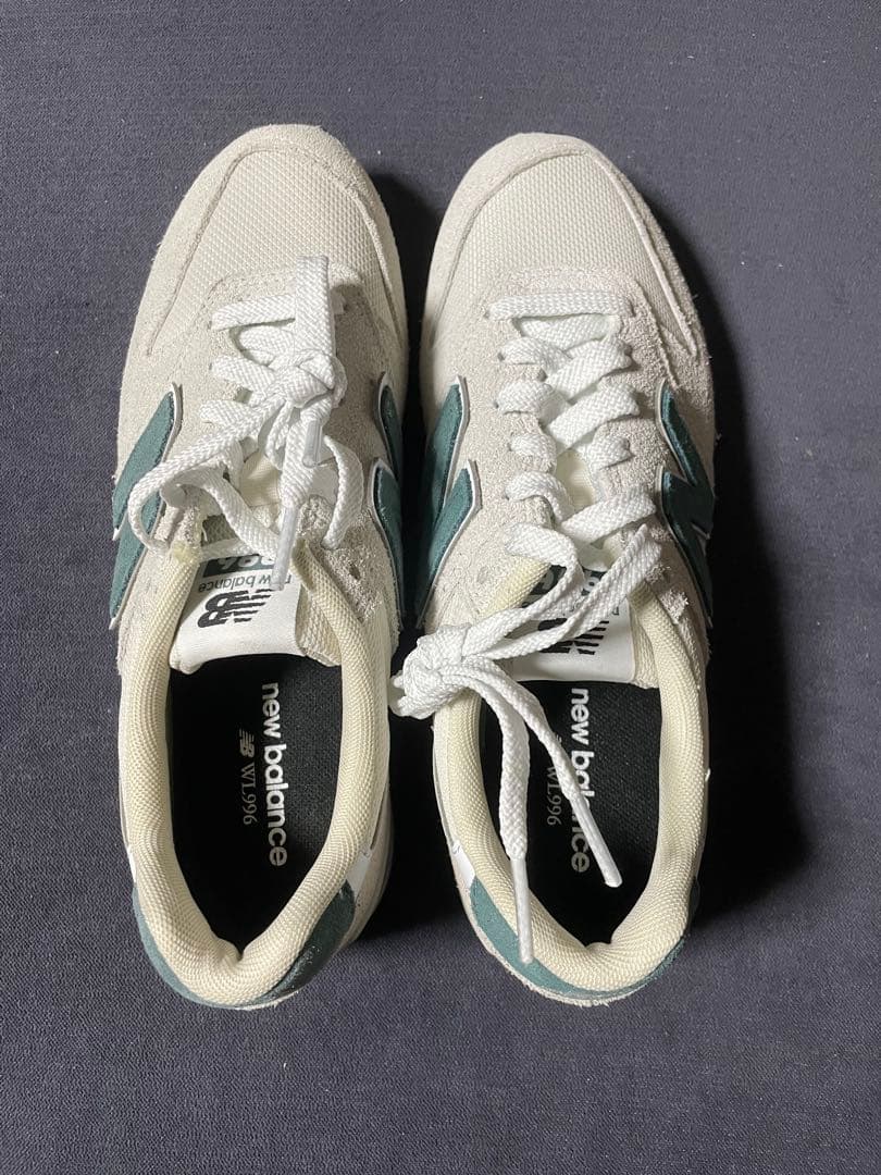 New Balance ニューバランス グレー/グリーン WL996SK2 D