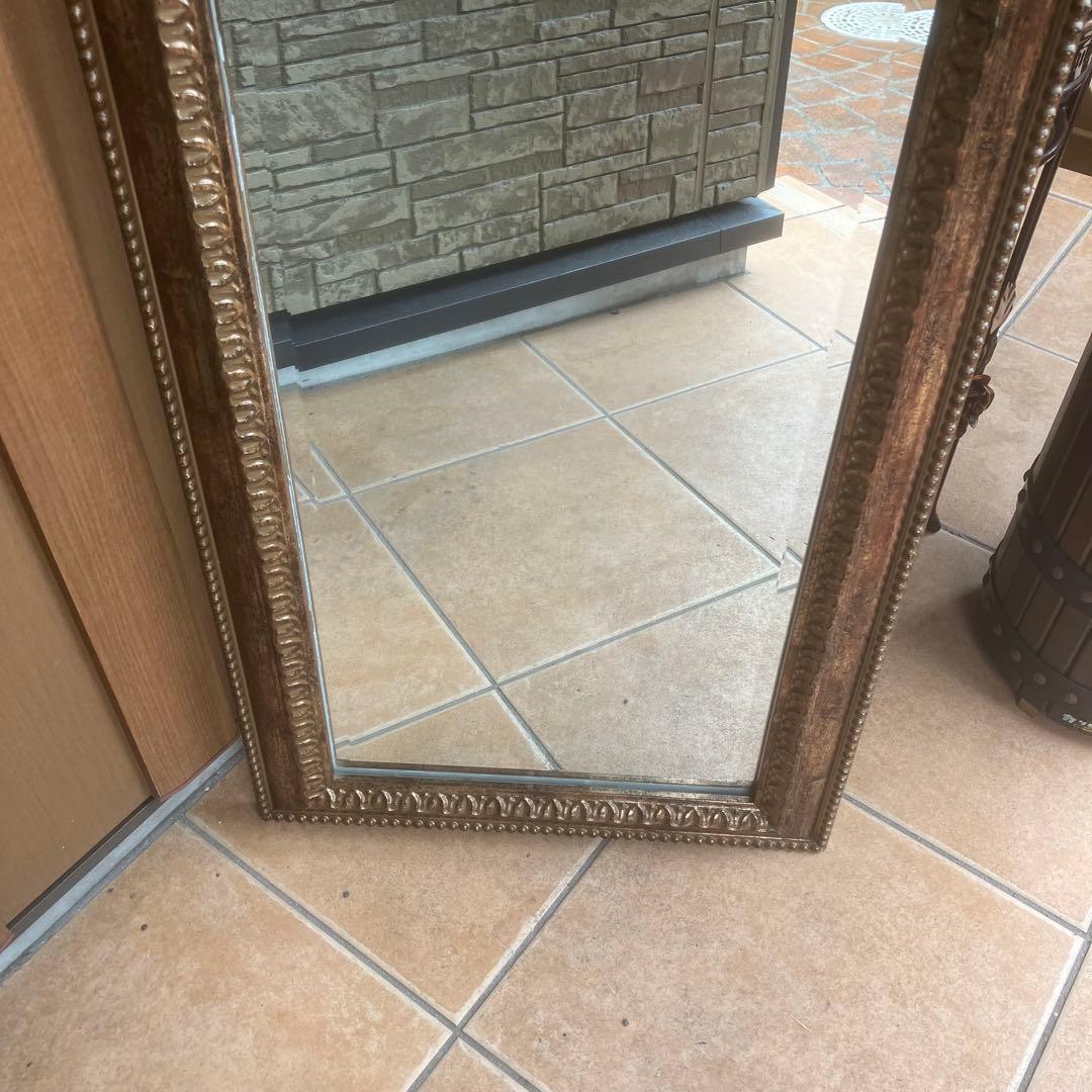 イタリア製 アンティーク 壁掛け 鏡 ウォールミラー