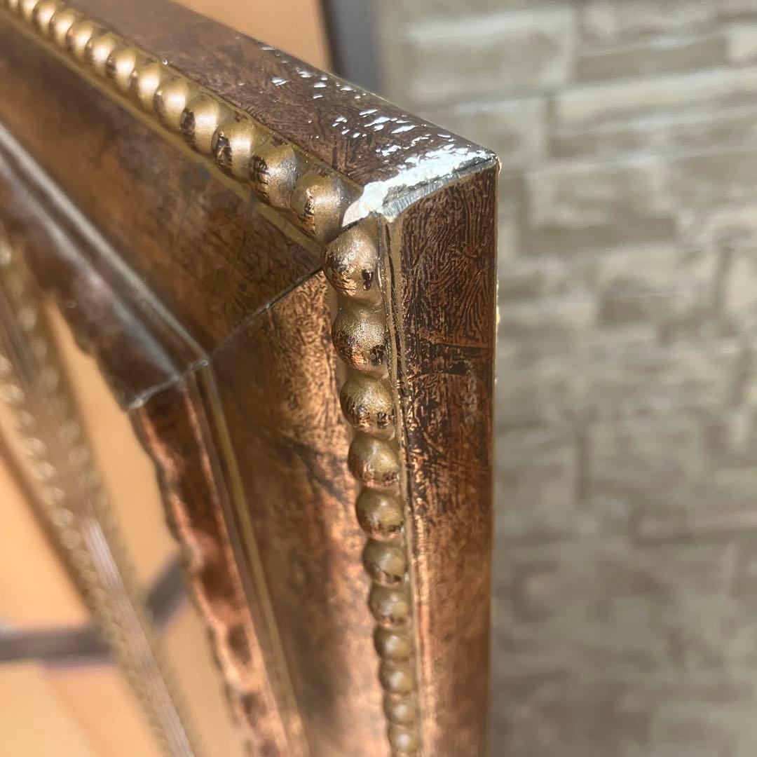 イタリア製 アンティーク 壁掛け 鏡 ウォールミラー