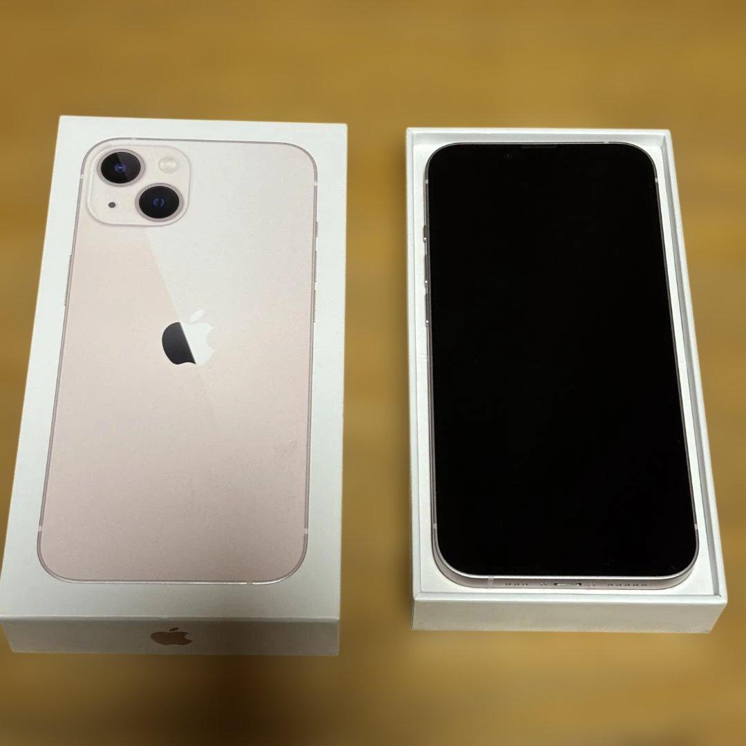 美品 Apple iPhone13 128GB ピンク SIMフリー