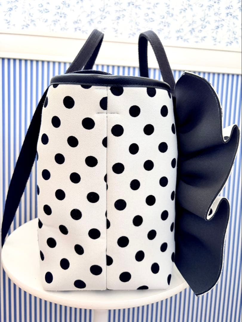 Rapture ラプチャー ネイプルズラッフルトート CBS ドット ホワイト