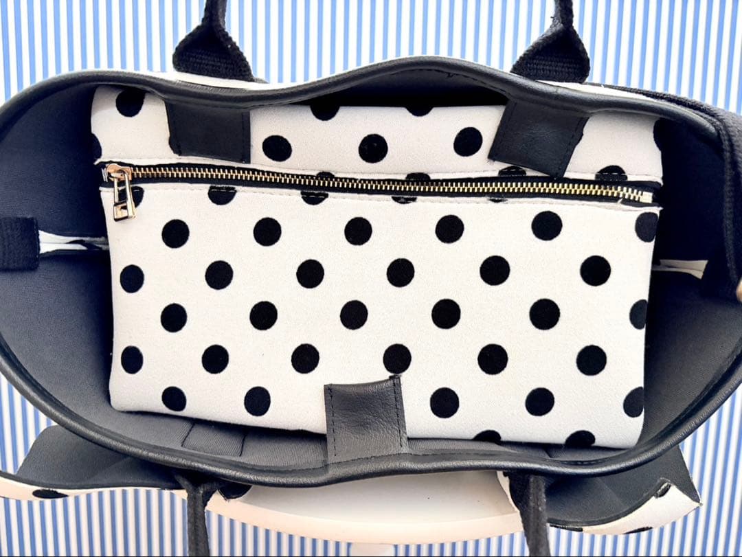 Rapture ラプチャー ネイプルズラッフルトート CBS ドット ホワイト