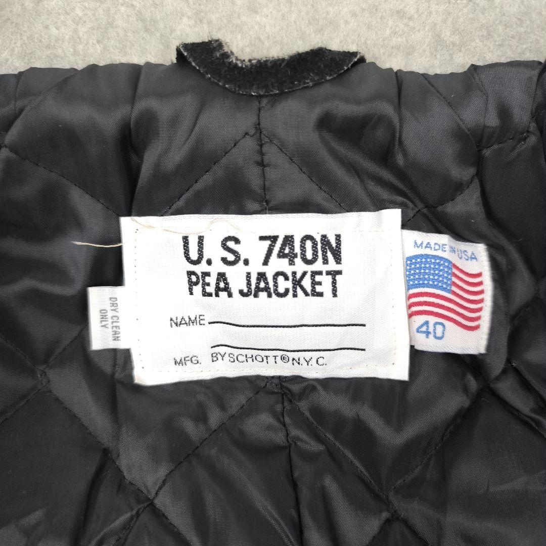 ✨美品✨ ショット U.S.740N ピーコート ダブル 灰色 USA製 40