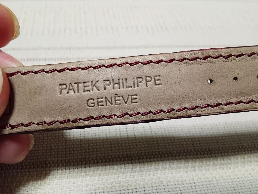 い*ち様 フランス製パテックフィリップ　シャイニーアリゲーター？のベルト17mm