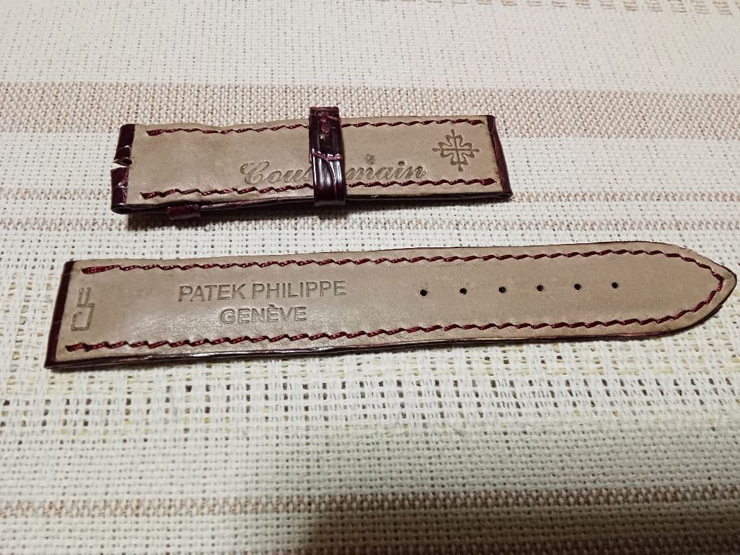 い*ち様 フランス製パテックフィリップ　シャイニーアリゲーター？のベルト17mm