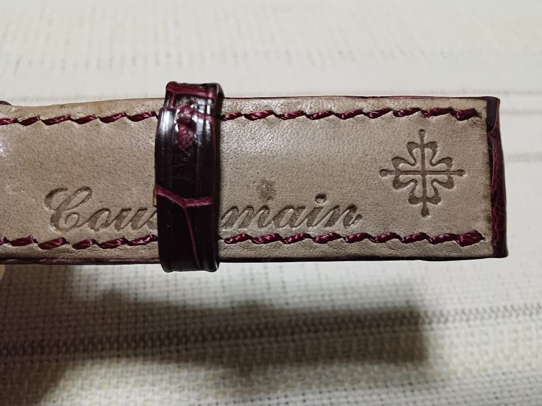 い*ち様 フランス製パテックフィリップ　シャイニーアリゲーター？のベルト17mm