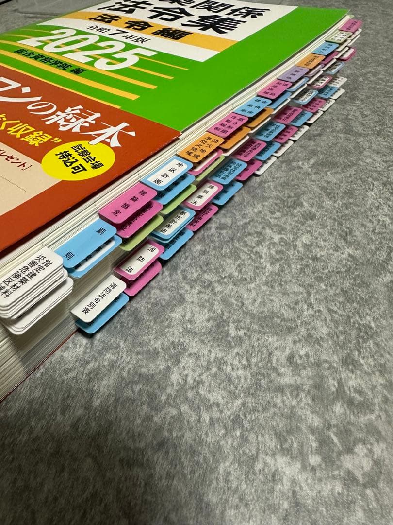建築関係法令集 令和7年版 2025 線引き・インデックス貼付済み・ケース付き