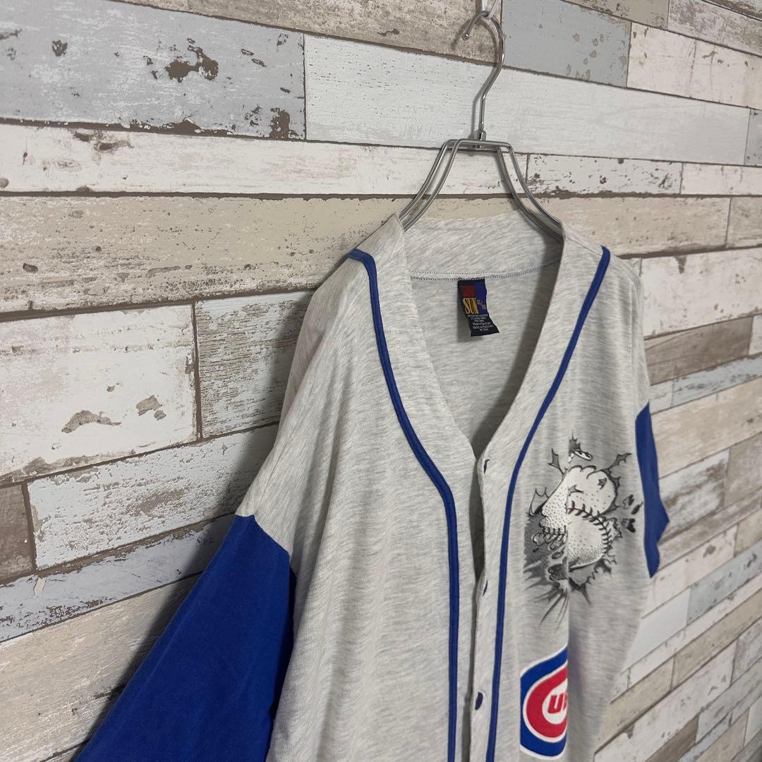 【激レア】シカゴ カブス ベースボールシャツ 90s古着　ルーニー・テューンズ