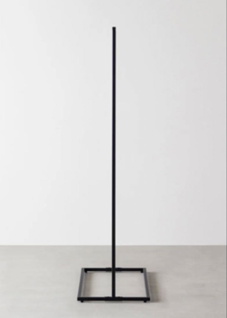 かなでもの　シンプルアイアンハンガーラック W120 ブラック