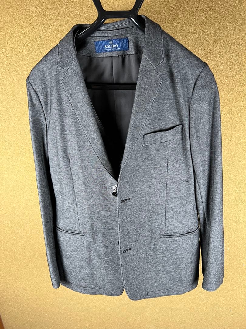 試着程度　SOLIDO ソリード　ストレッチコットン　セットアップ　3ピース