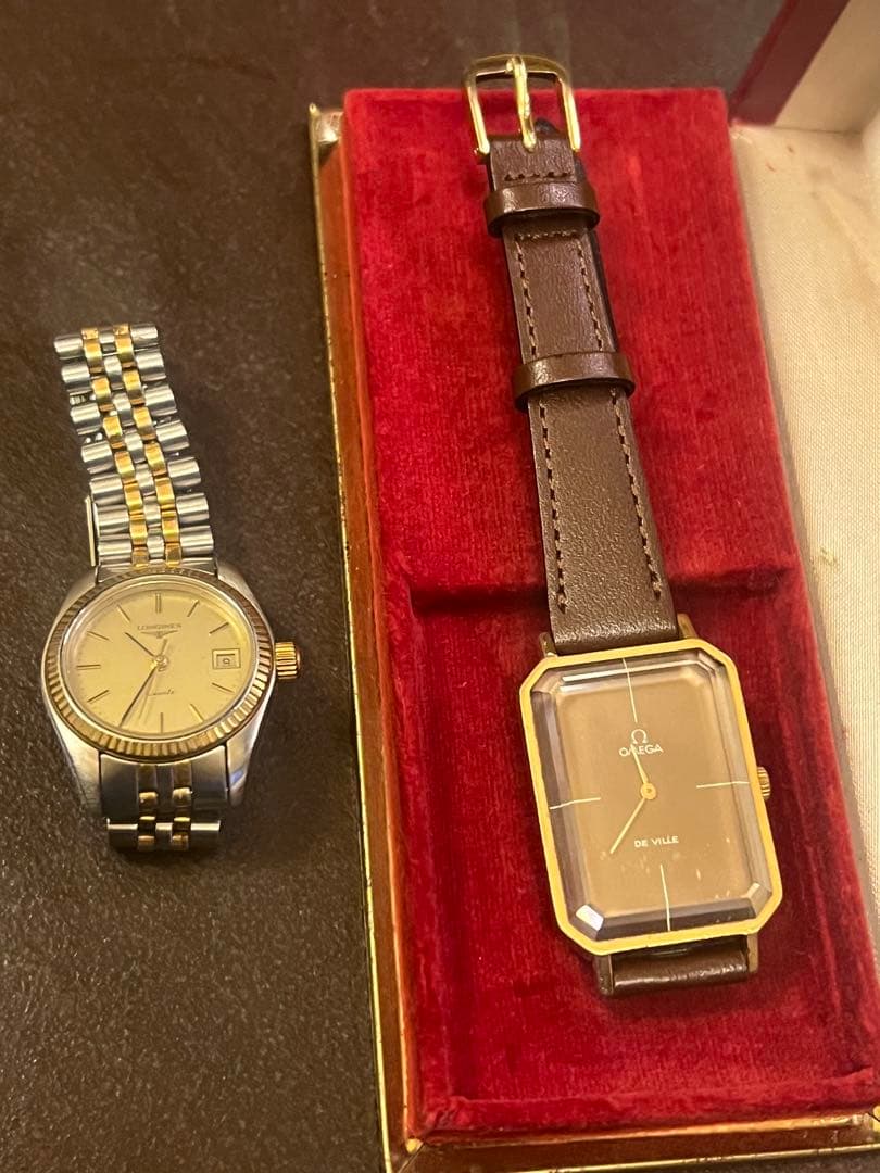 空*人様 OMEGAエメラルドライン　LONGINES レディース腕時計 2本ま