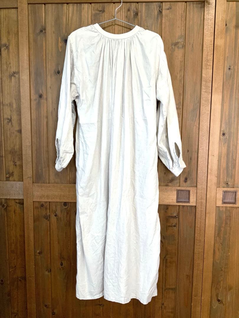 難あり)ヤエカライト YAECA WRITE ギャザー スモック ワンピース