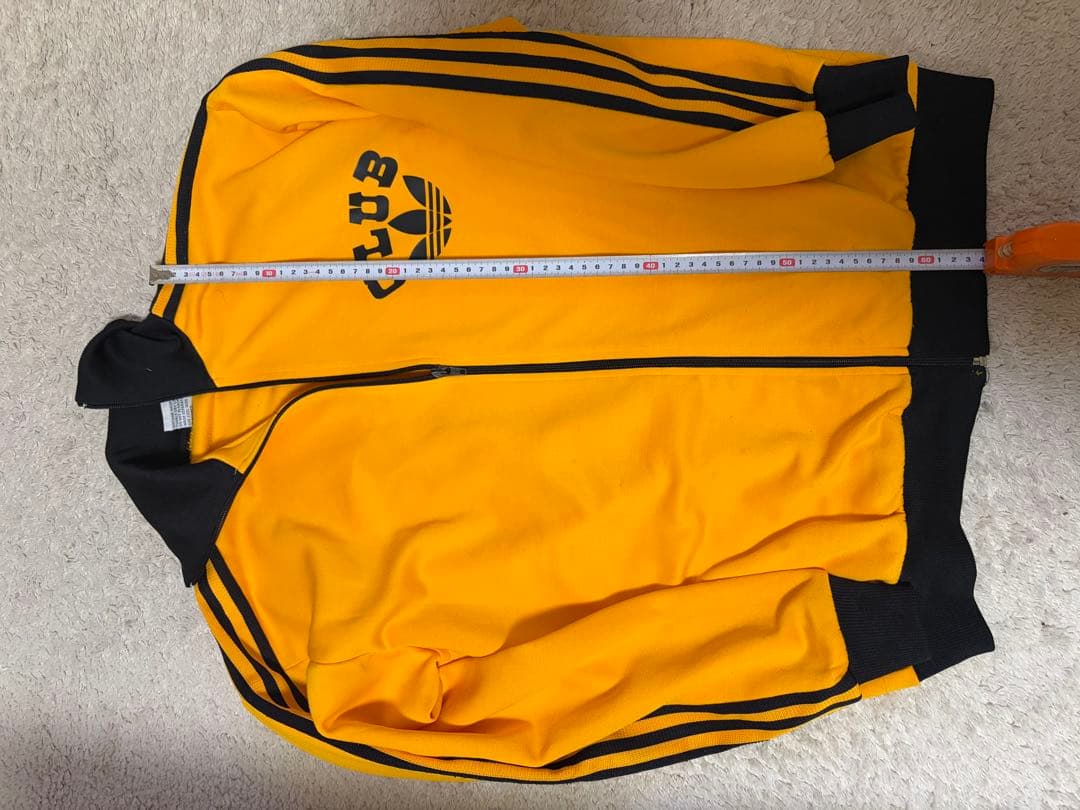 80's clubadidas イエロー ジップアップジャケット