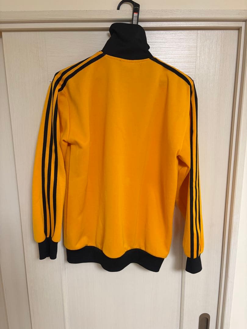 80's clubadidas イエロー ジップアップジャケット