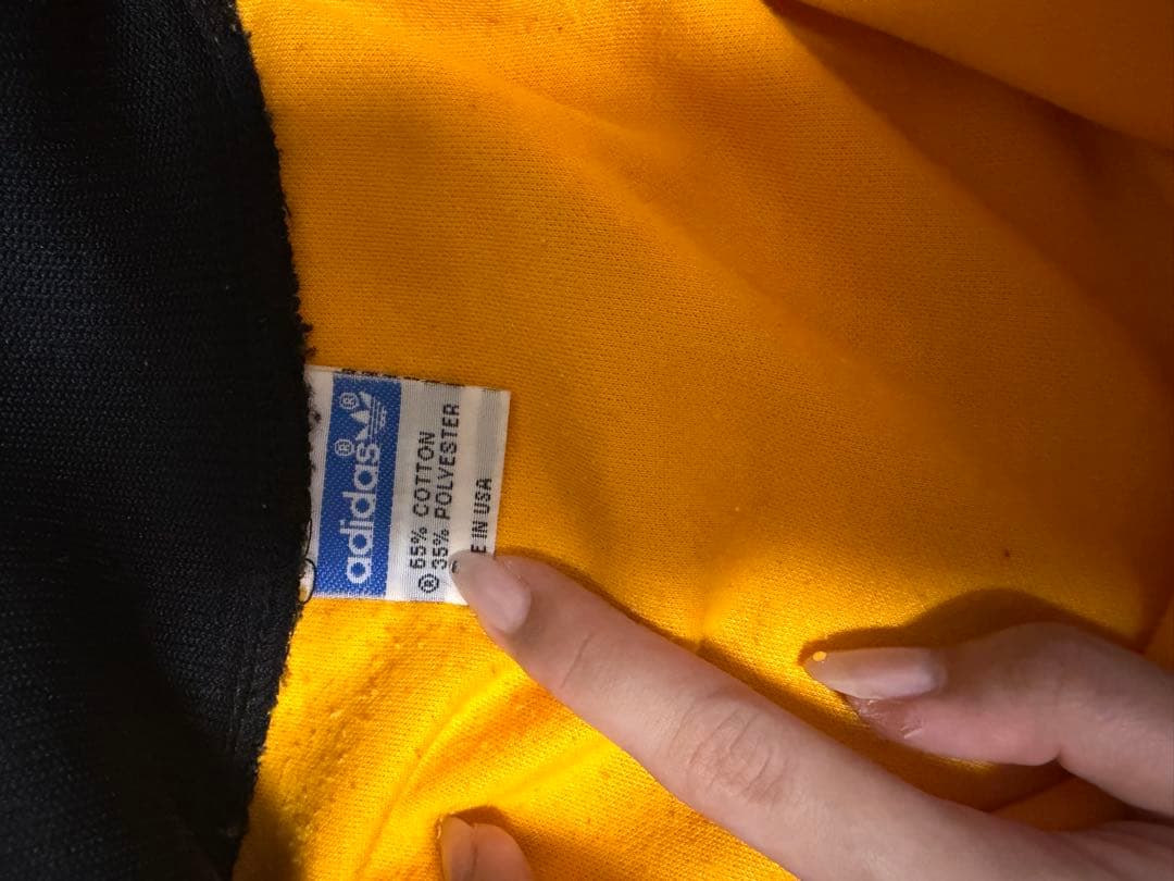 80's clubadidas イエロー ジップアップジャケット