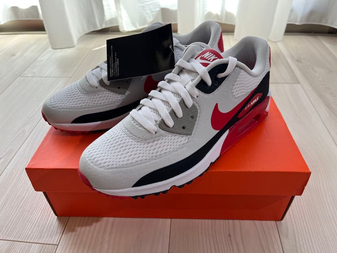 NIKE AIR MAX 90 G 赤 23 ナイキ エアマックス ゴルフ