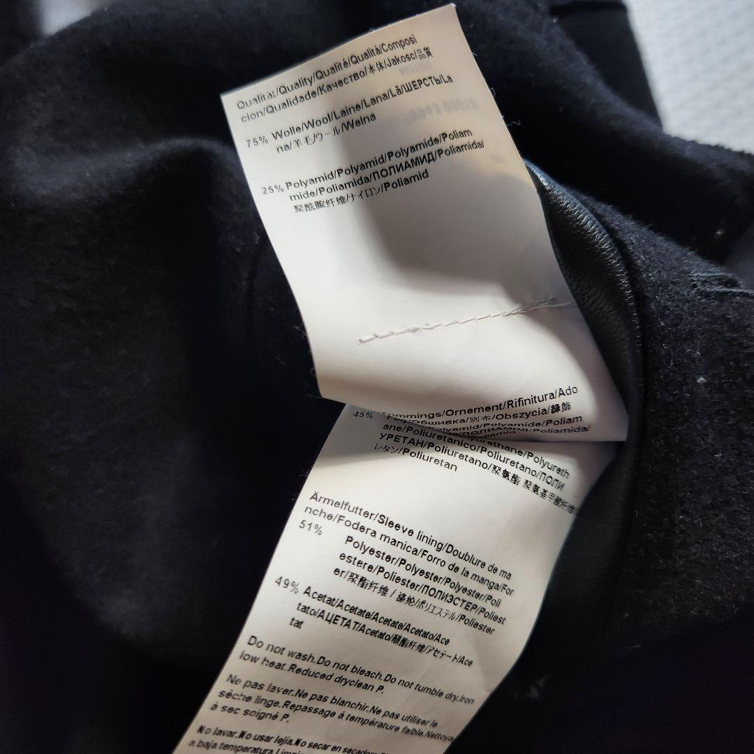 入手困難✨XL相当 HUGO BOSS テーラードジャケット レザー 切り替え