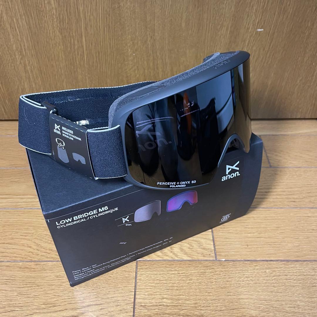 新作Anon M6 ローブリッジフィット ゴーグル + ポラライズド 偏光レンズ