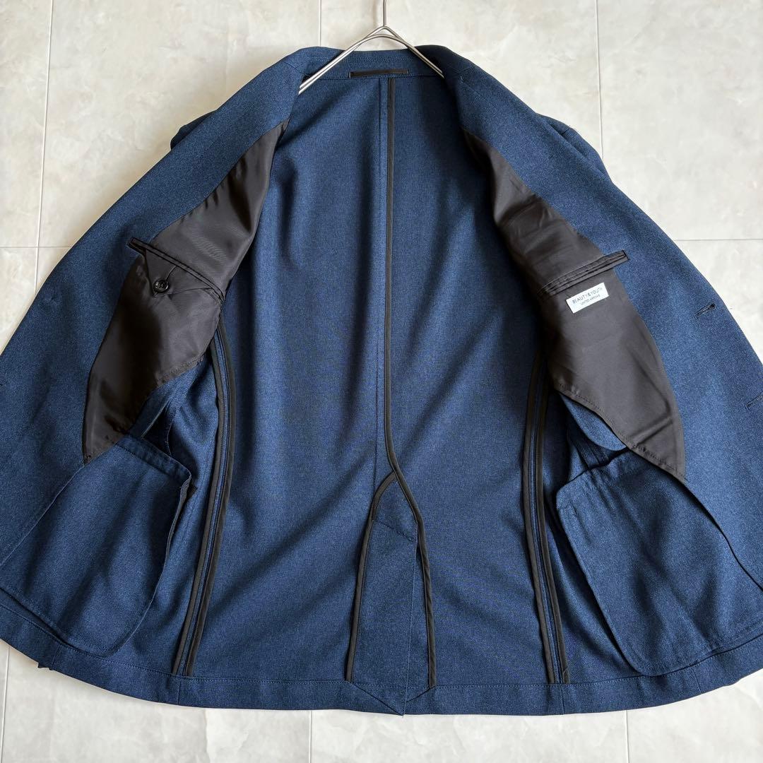 美品✨ BEAUTY&YOUTH LANATECセットアップ ロイヤルブルー S