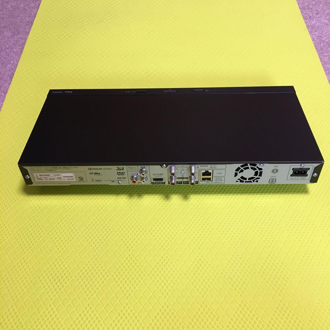 ◆美品◆シャープ　BD-NW520◆2番組同時録画◆純正リモコン◆HDD換装済み