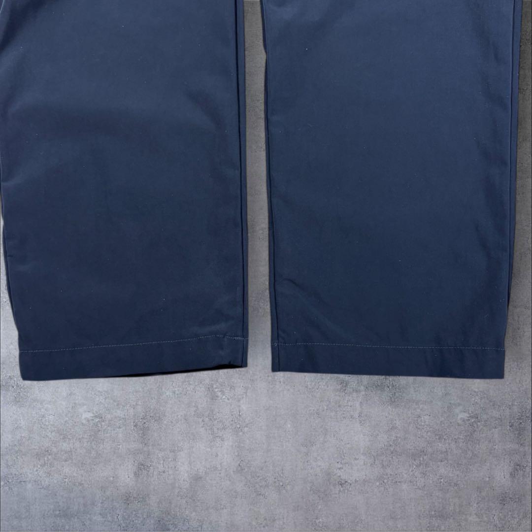 美品 BRIEFING ブリーフィング ストレッチ イージーパンツ ネイビー L