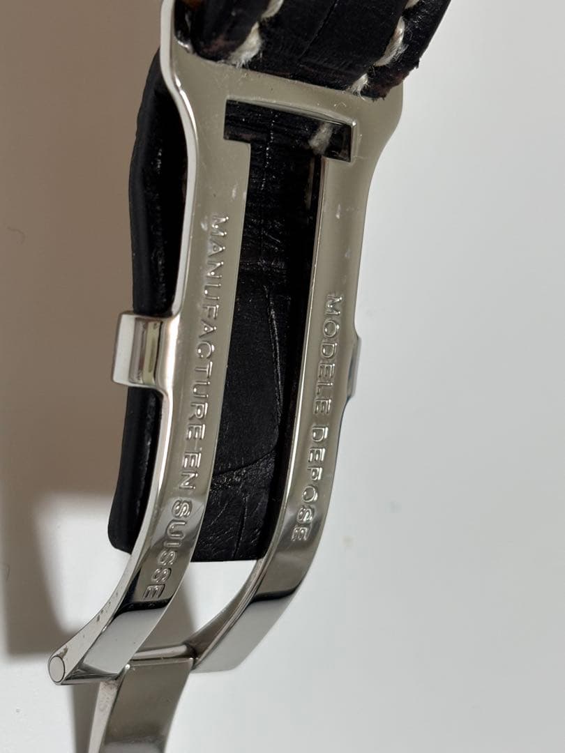 Breitling ブラック クロコレザーベルト ブライトリング　純正