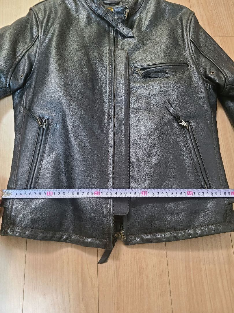 レザー バイカージャケット 黒