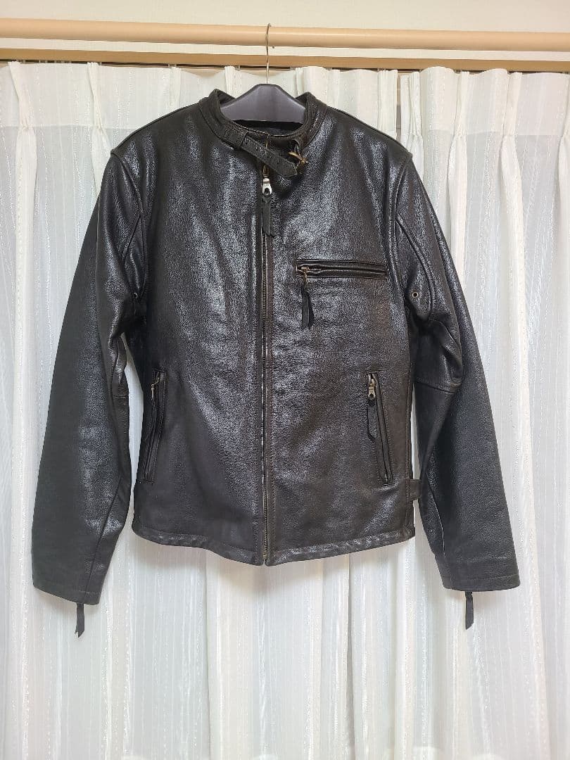レザー バイカージャケット 黒