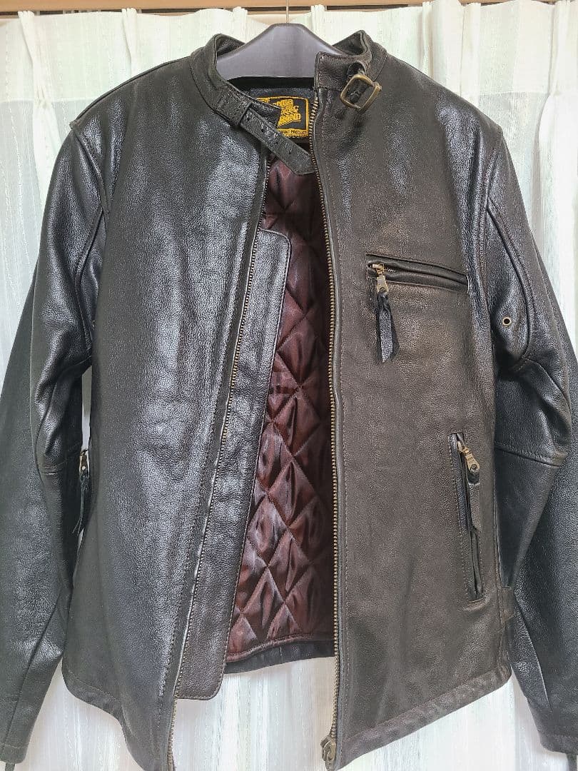 レザー バイカージャケット 黒