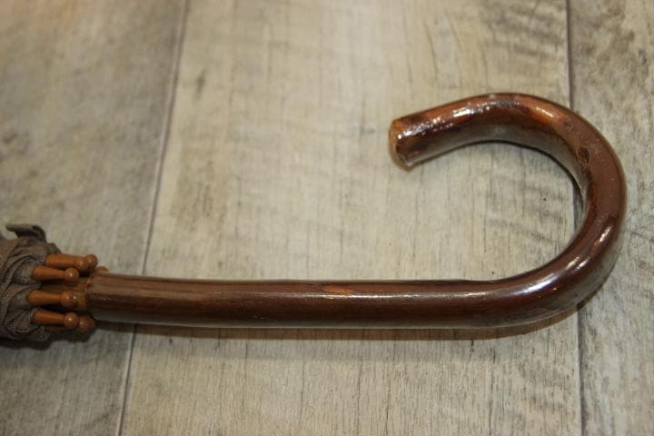 小宮商店 KOMIYA 柿渋染め 麻100％ 長傘 日傘 高級日傘 パラソル ⑤