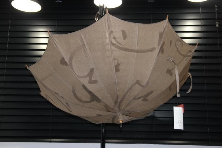 小宮商店 KOMIYA 柿渋染め 麻100％ 長傘 日傘 高級日傘 パラソル ⑤