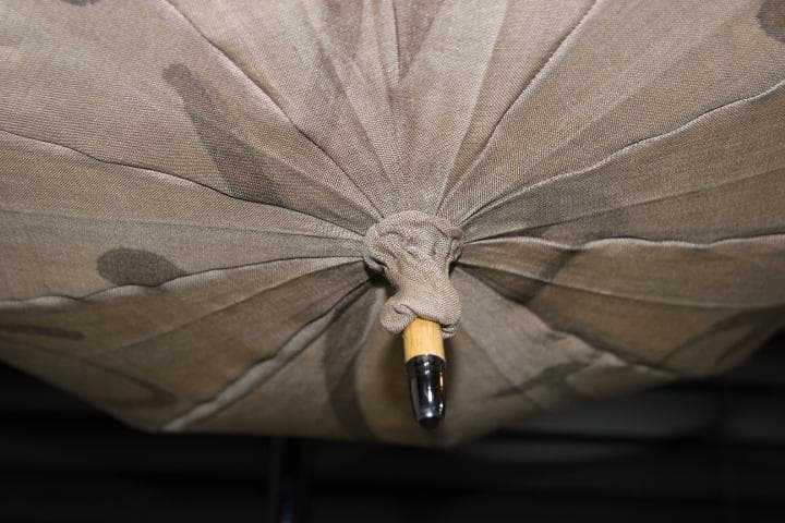 小宮商店 KOMIYA 柿渋染め 麻100％ 長傘 日傘 高級日傘 パラソル ⑤