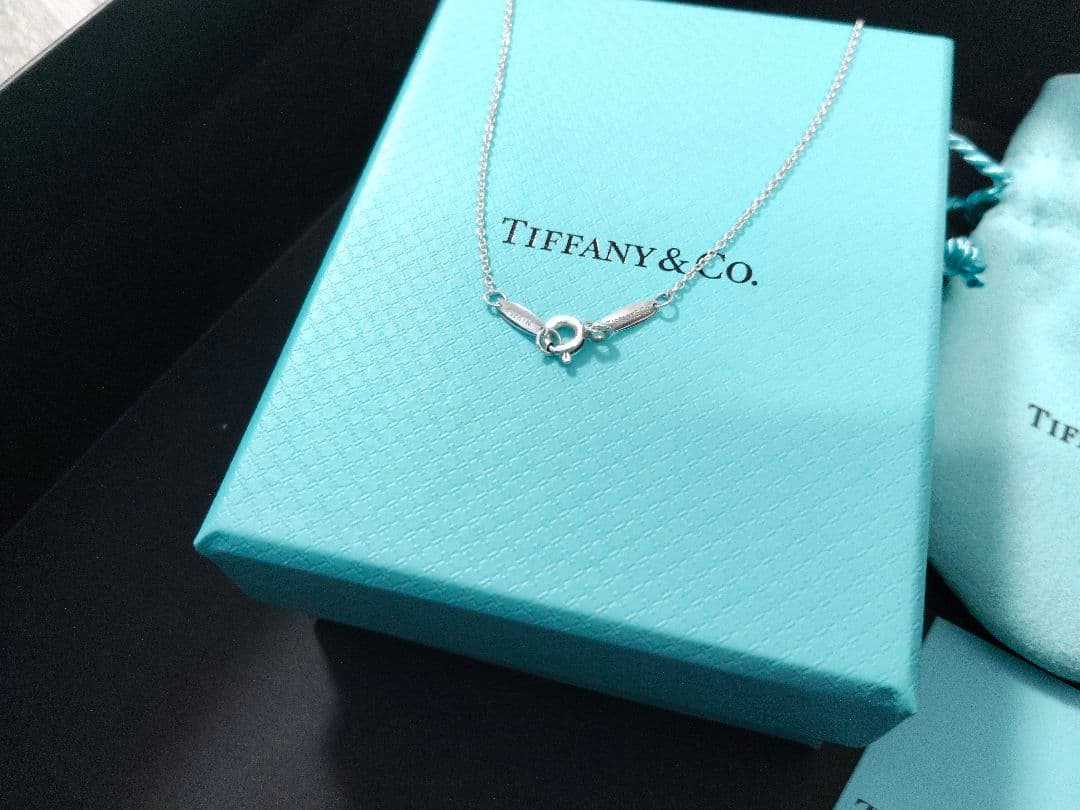 【極美品】ティファニー　ビーンデザインペンダント　ネックレス　シルバー925