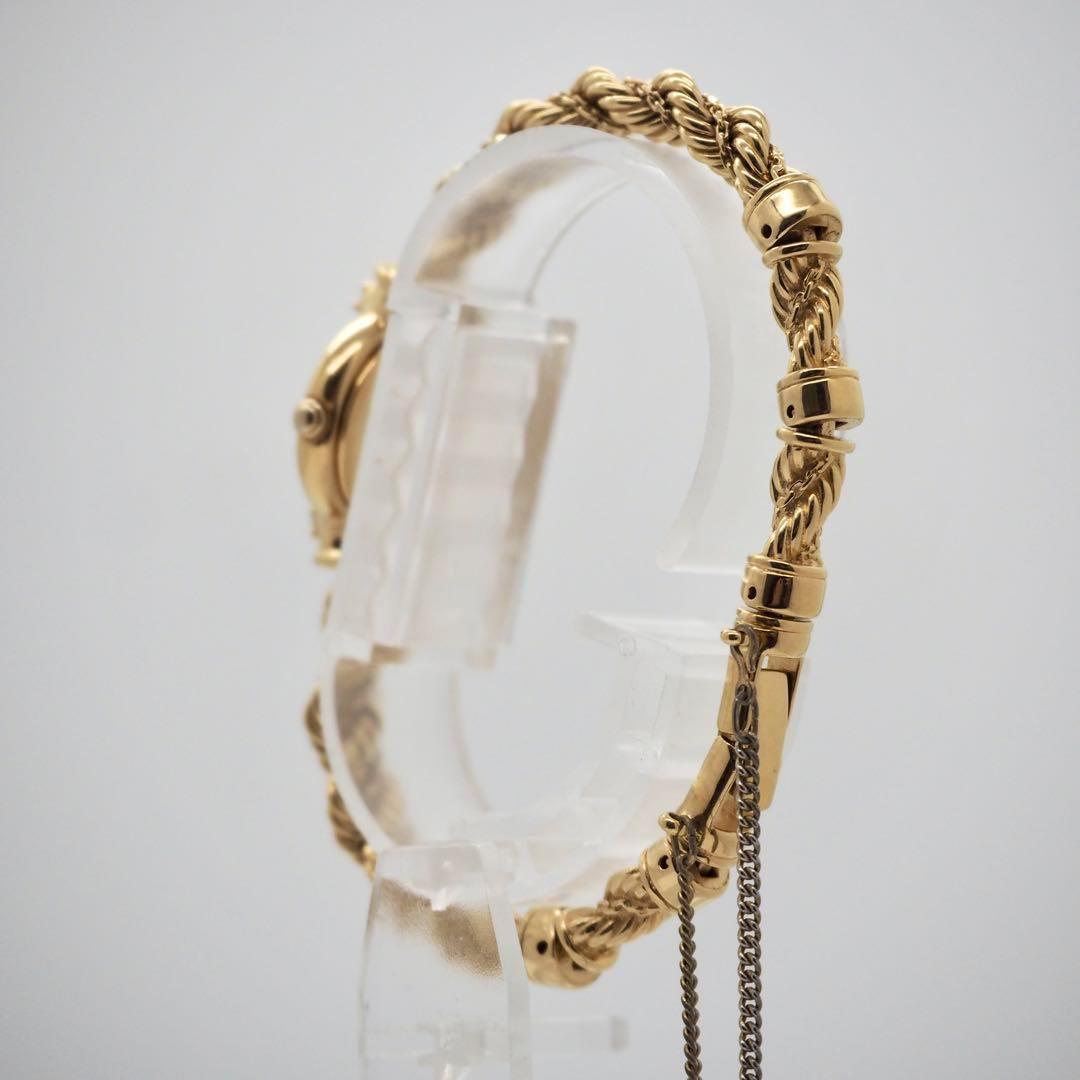 678【美品】SEIKO　時計　エクセリーヌ　レディース 2Pダイヤ　ゴールド