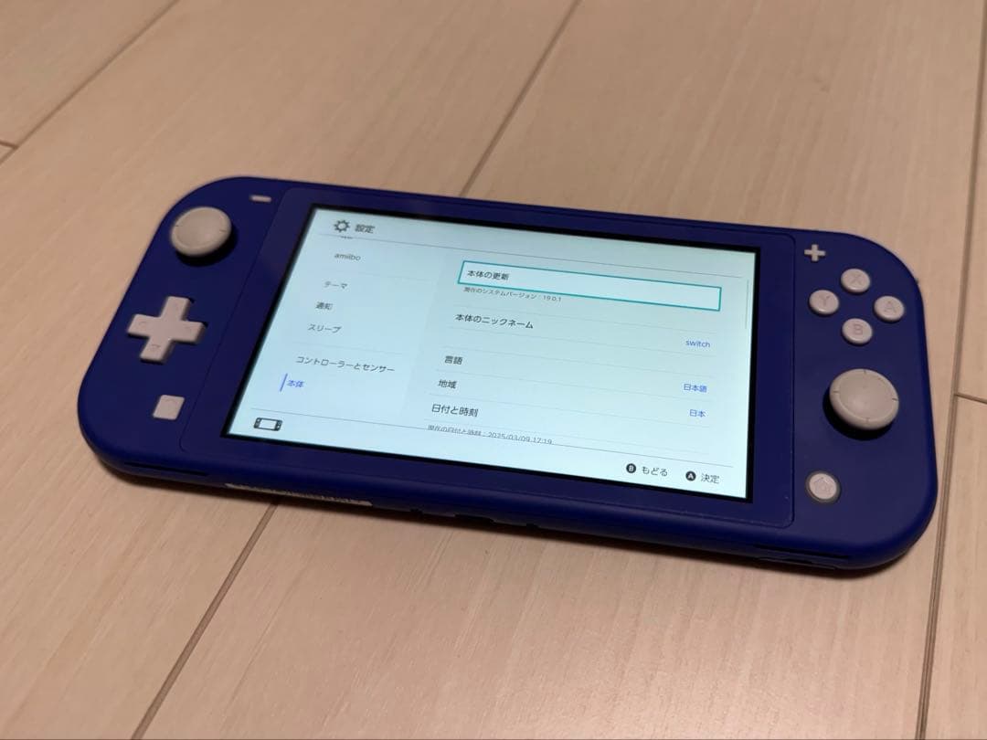 Nintendo Switch Lite ブルー モンハンライズソフト付き