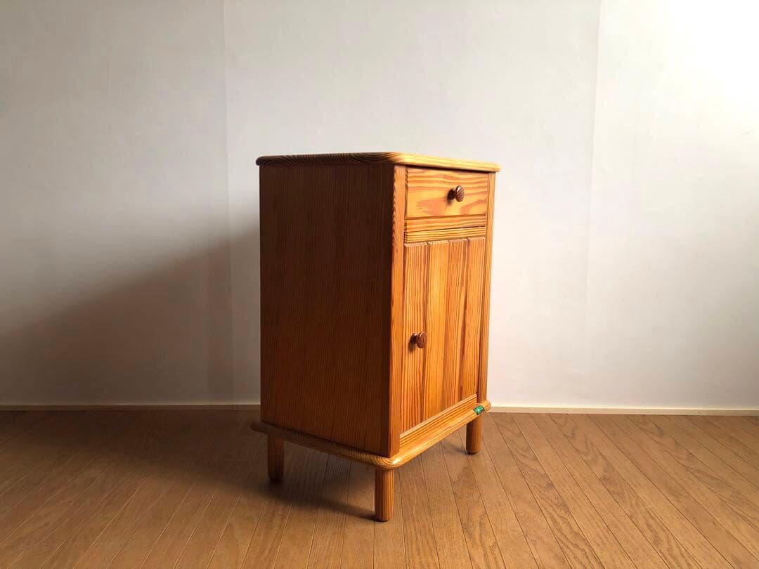 パイン材 najico ナジコ サイドチェスト ヴィンテージ 収納棚 電話台