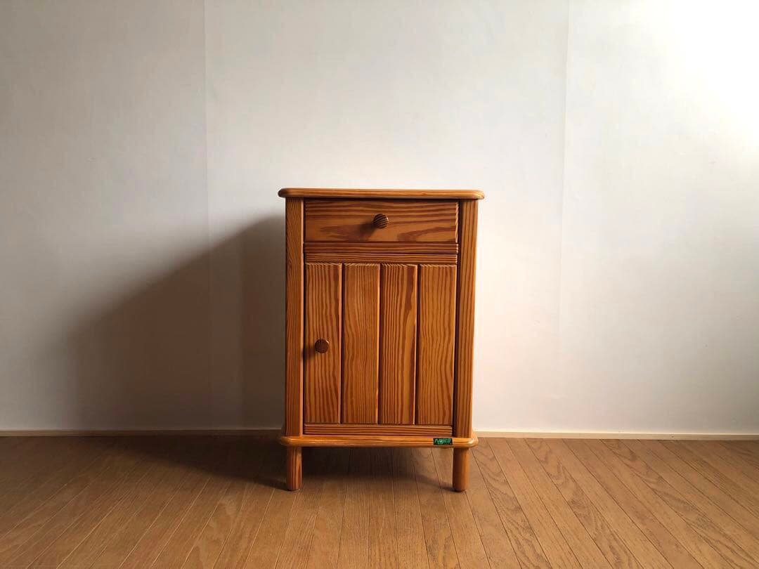 パイン材 najico ナジコ サイドチェスト ヴィンテージ 収納棚 電話台