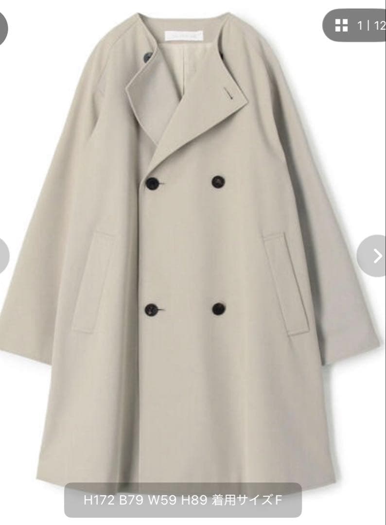 ★美品★ギャルリーヴィー ライトグレー チェスターコート