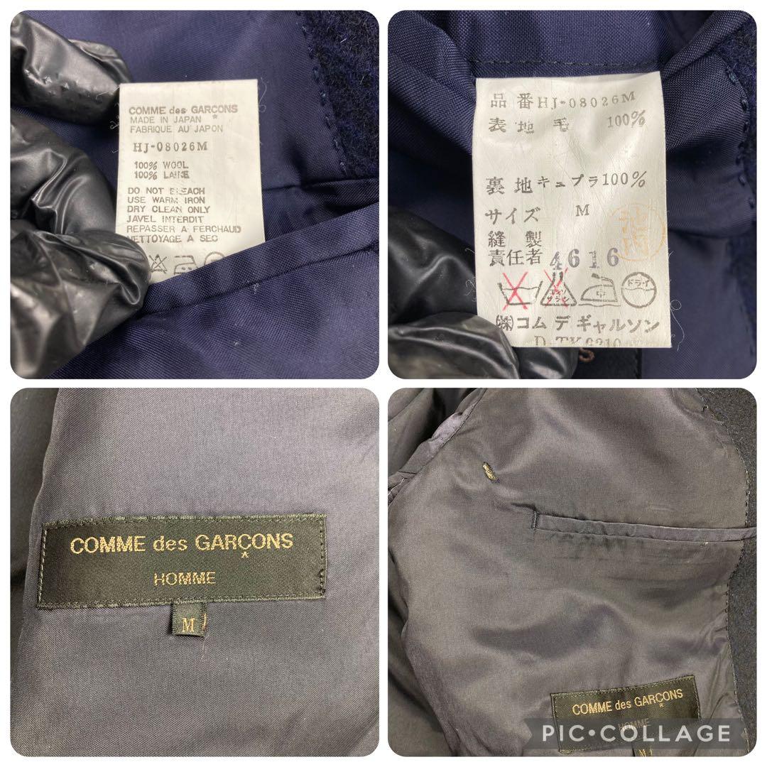 80s comme des garcons homme ブラック ジャケット