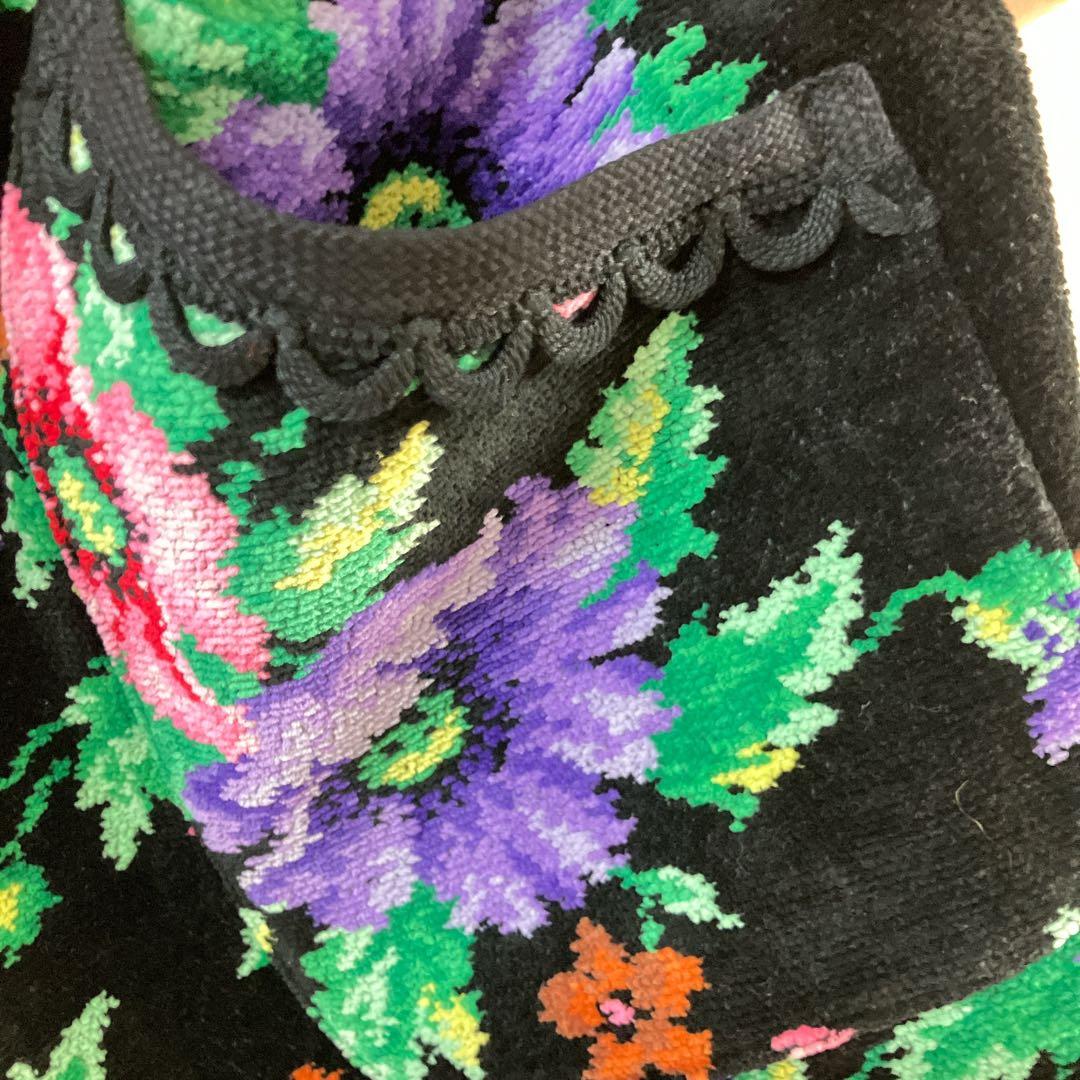 未使用　FEILERフェイラー　シェニール織　花柄　poppy エプロン